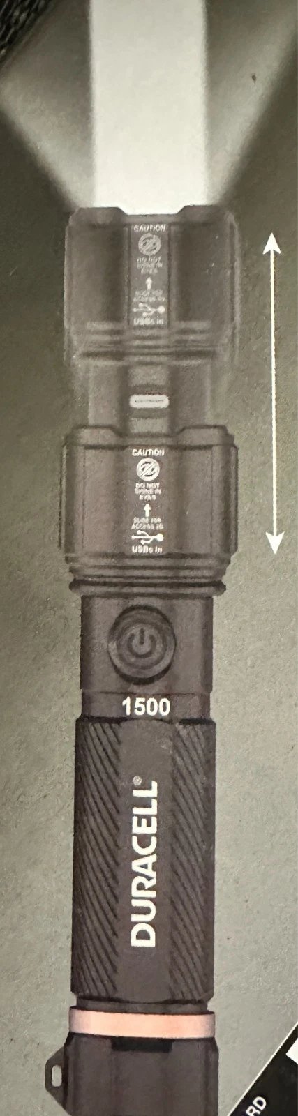 NEW Higher Power 1500 Lumens USB Rechargeable  Flashlight